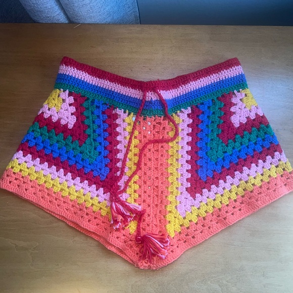 Farm Rio Crochet Shorts - Picture 1 of 2
